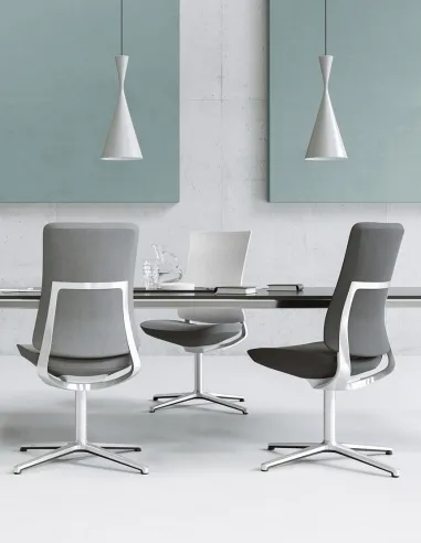 Кресло PROFIM VIOLLE (130F) GRAPHITE, для переговоров, посетителей, купить конференционные кресла без подлокотников