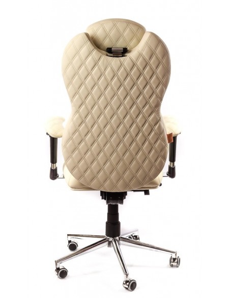 Кресло для руководителя, ортопедическое Kulik System Grande песочное