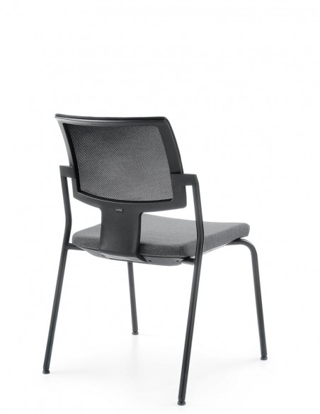 Крісло PROFIM XENON NET 20H BLACK, для відвідувачів, на ніжках