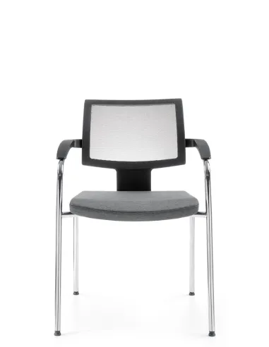 Кресло PROFIM XENON NET 20H BLACK, для посетителей, на ножках - цена Киев, Львов, Днепр, Харьков, Одесса, Винница, Черновцы