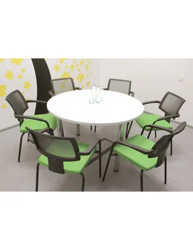 Кресло PROFIM XENON NET 20V 2P CHROME, для посетителей, с подлокотниками - цена Киев, Львов, Днепр, Харьков, Одесса, Винница