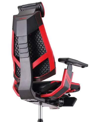 Кресло компьютерное GENIDIA GAMING (M-GN-BB-HAL-ML-RE), с подставкой для ног - цена Киев, Харьков, Днепр, Одесса, Львов