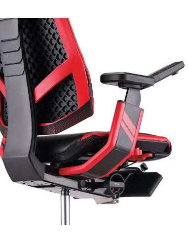 Кресло компьютерное GENIDIA GAMING (M-GN-BB-HAL-ML-RE), с подставкой для ног - цена Киев, Харьков, Днепр, Одесса, Львов