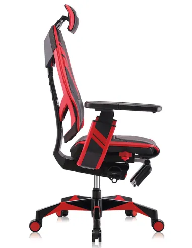 Кресло компьютерное GENIDIA GAMING (M-GN-BB-HAL-ML-RE), с подставкой для ног - цена Киев, Харьков, Днепр, Одесса, Львов