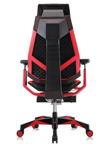 Кресло компьютерное GENIDIA GAMING (M-GN-BB-HAL-ML-RE), с подставкой для ног - цена Киев, Харьков, Днепр, Одесса, Львов