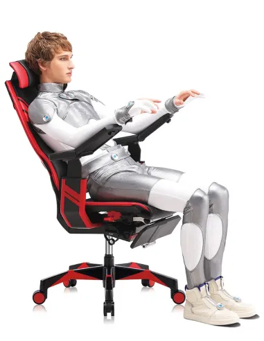 Кресло компьютерное GENIDIA GAMING (M-GN-BB-HAL-ML-BL), с подставкой для ног - цена Киев, Харьков, Днепр, Одесса, Львов