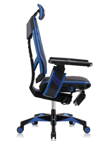 Кресло компьютерное GENIDIA GAMING (M-GN-BB-HAL-ML-BL), с подставкой для ног - цена Киев, Харьков, Днепр, Одесса, Львов