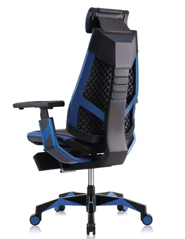 Кресло компьютерное GENIDIA GAMING (M-GN-BB-HAL-ML-BL), с подставкой для ног - цена Киев, Харьков, Днепр, Одесса, Львов