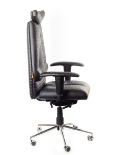 Кресло для руководителя, ортопедическое Kulik-System JET черное 2