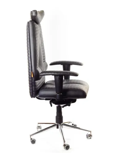 Кресло для руководителя, ортопедическое Kulik-System JET черное