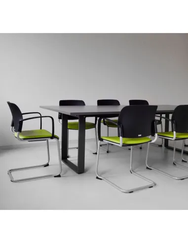 Кресло посетителя PROFIM BIT 560V 2P CHROME, на полозьях, консольное - цена Киев, Харьков, Львов, Одеса, Днепр, Винница, Ужгород