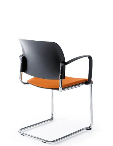 Кресло посетителя PROFIM BIT 560V 2P CHROME, на полозьях, консольное