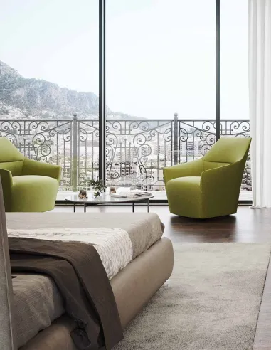 Мягкое лаундж кресло PROFIM CHIC 10FUS, тканевое