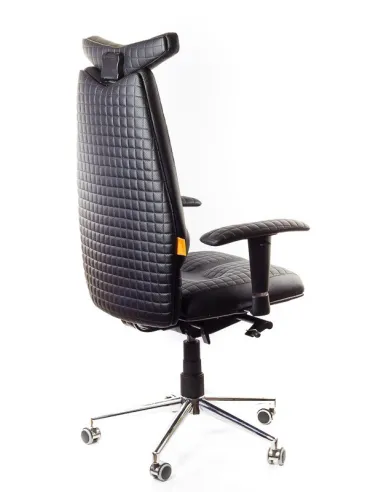 Кресло для руководителя, ортопедическое Kulik-System JET черное
