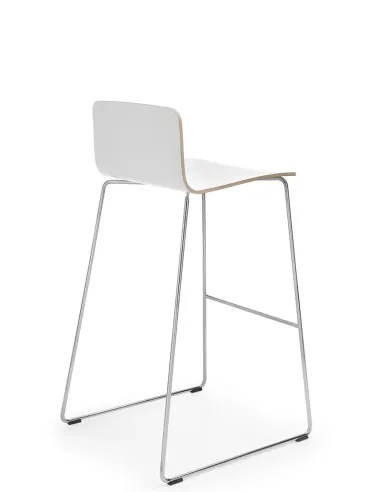 Кресло PROFIM COM K12CV CHROME, барное, белое