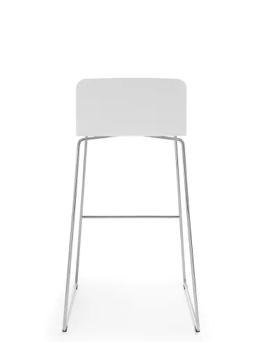 Кресло PROFIM COM K12CV CHROME, барное, белое