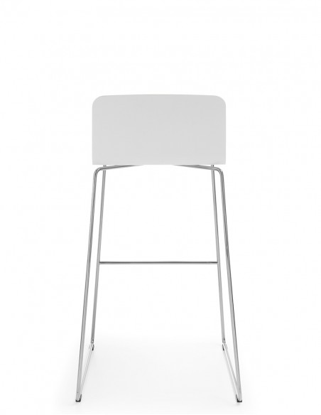 Кресло PROFIM COM K12CV CHROME, барное, белое