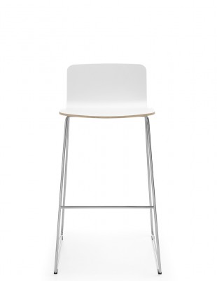 Кресло PROFIM COM K12CV CHROME, барное, белое 2