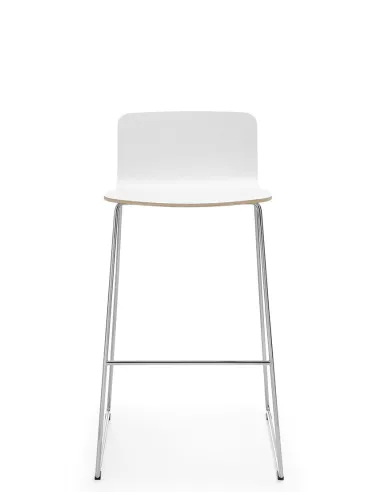 Кресло PROFIM COM K12CV CHROME, барное, белое