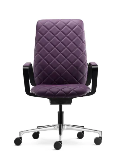 Кресло KLOBER CONWORK COW98, кожаное, для руководителя, переговоров