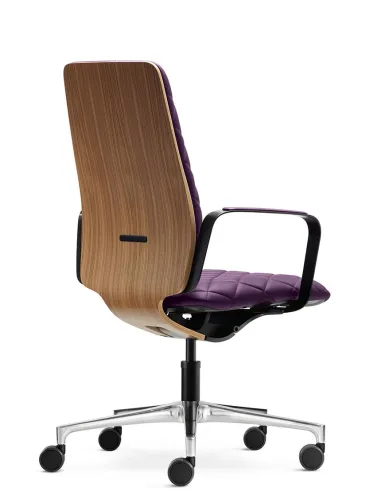 Кресло KLOBER CONWORK COW98, кожаное, для руководителя, переговоров