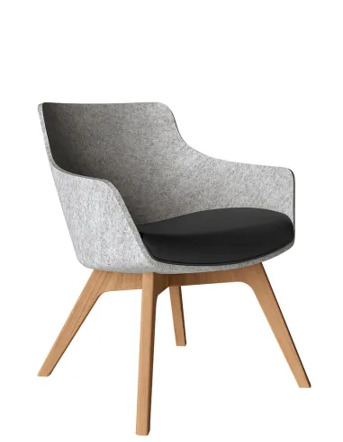 Кресло KLOBER WOOOM WOO57, для посетителей, на ножках