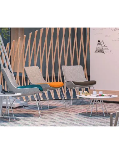 Кресло KLOBER WOOOM WOO56, для посетителей, на полозьях - цена Киев, Днепр, Одесса, Львов, Харьков, Франковск, Черновцы