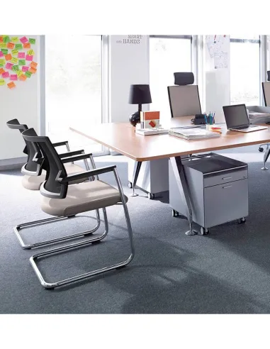 Кресло KLOBER DUERA DUE46, для посетителей, на полозьях