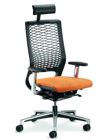 Кресло KLOBER MERA NETWORK MER89, для оператора, с пластиковой сеткой