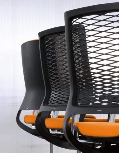 Кресло KLOBER MERA NETWORK MER89, для оператора, с пластиковой сеткой