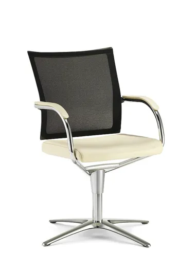 Кресло KLOBER ORBIT NETWORK ORB80, для переговоров, кожаное сиденье