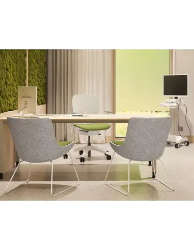 Кресло KLOBER LIM PURE, для оператора, белый корпус - цена Киев, Днепр, Одесса, Львов, Харьков