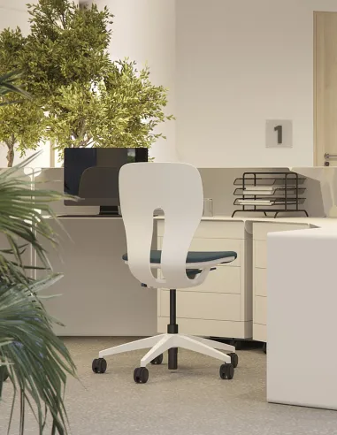 Кресло KLOBER LIM PURE, для оператора, белый корпус - цена Киев, Днепр, Одесса, Львов, Харьков