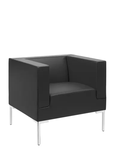 Кресло SITLAND MATRIX ARMCHAIR, кожаное, для посетителей