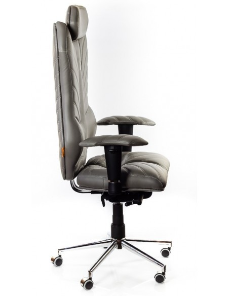 Кресло для руководителя, ортопедическое Kulik System Monarch серое