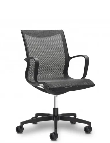 Кресло SITLAND SOUL AIR MEETING BLACK для посетителя