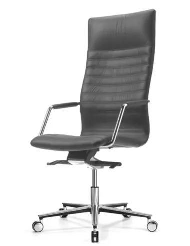 Кресло SITIA TEMPO, для руководителя, черная кожа