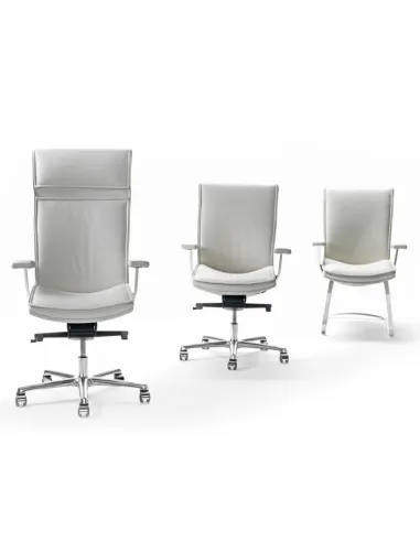 Кресло SITIA IDESIA, для руководителя и переговоров, кожаное - цена Киев, Днепр, Одесса, Харьков, Львов, Винница