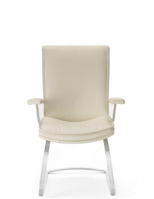 Крісло SITIA IDESIA, для відвідувача, біла шкіра 2