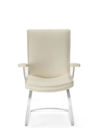 Кресло SITIA IDESIA, для посетителя, белая кожа