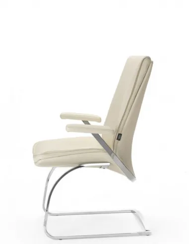 Кресло SITIA IDESIA, для посетителя, белая кожа