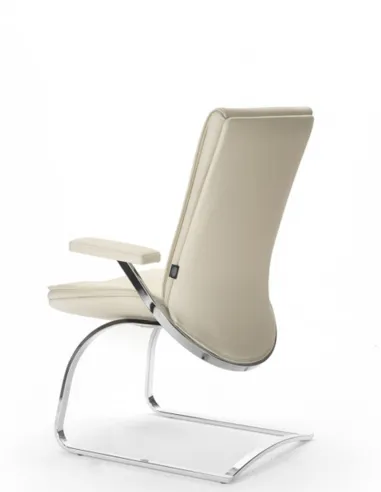 Кресло SITIA IDESIA, для посетителя, белая кожа