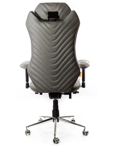 Кресло для руководителя, ортопедическое Kulik System Monarch серое