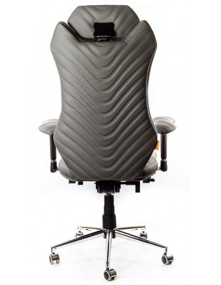 Кресло для руководителя, ортопедическое Kulik System Monarch серое