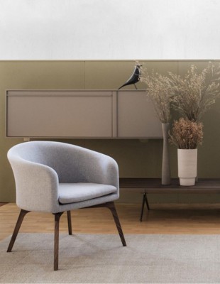 Крісло SITIA DAPHNE, для відвідувачів, на дерев'яних ніжках 2