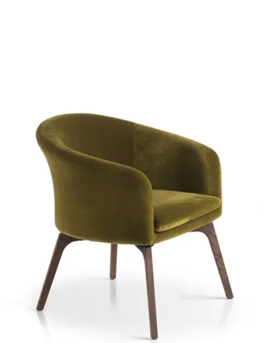 Кресло SITIA DAPHNE, для посетителей, на деревянных ножках