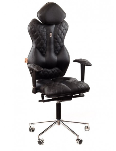 Кресло для руководителя, ортопедическое Kulik System Royal черное