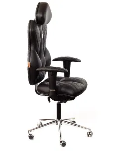 Кресло для руководителя, ортопедическое Kulik System Royal черное 2