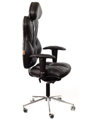 Кресло для руководителя, ортопедическое Kulik System Royal черное