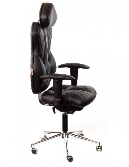 Кресло для руководителя, ортопедическое Kulik System Royal черное